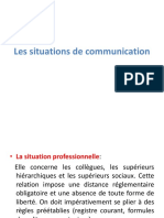 Le Cours 2 Les Situations de Communication Et Potentiel