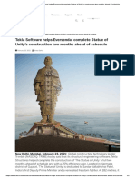 Tekla Software Helps Eversendai Complete Statue of Unity's Construction Two Months Ahead of Schedule