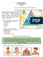 Prueba Semestral 1 Ciencias Naturales Grado Tercero