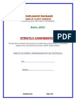 Blank KYC Compliance Investment Form