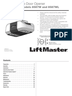 Wi-Fi Garage Door Opener: Chain Drive Models 8587W and 8587WL