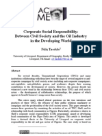 CSR Between Civil Society and the Oil Industry