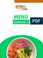 Menu Tercera Semana Mujeres