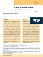 Psychometric Properties of The Dizziness Handicap