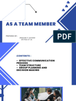 1.3 Work As A Team Member