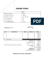 Order Form