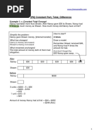 PSLE Ratio Constant Part Total Difference