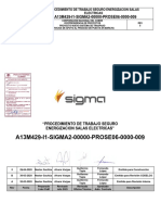 PROCEDIMIENTO DE TRABAJO SEGURO ENERGIZACION SALAS ELECTRICAS A13M429-I1-SIGMA2-00000-PROSE06-0000-009 (Rev 0)