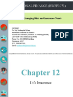 Topic 5 - Life Insurance