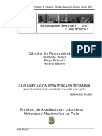 La Planificacion Estrategica Participativa 1 - 2017