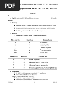 VTU Exam Question Paper With Solution of 18CS61 System Software and Compilers July-2022-Sagarika Behera