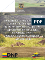 Cartilla Orientaciones Recursos SGP Indígena-DNP-JUNIO 2012