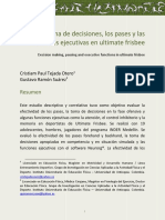 Ulquiora, La Toma de Decisiones, Los Pases y Las Funciones Ejecutivas en El Frisbee