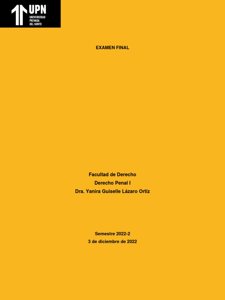 Derecho Penal I Ef Pdf Derecho Penal Esfera Pública