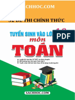 32 Đề Thi Chính Thức Tuyển Sinh Lớp 10 Thpt Môn Toán (Đề Thi Gồm Phần Trắc Nghiệm Và Phần Tự Luận) Có Đáp Án