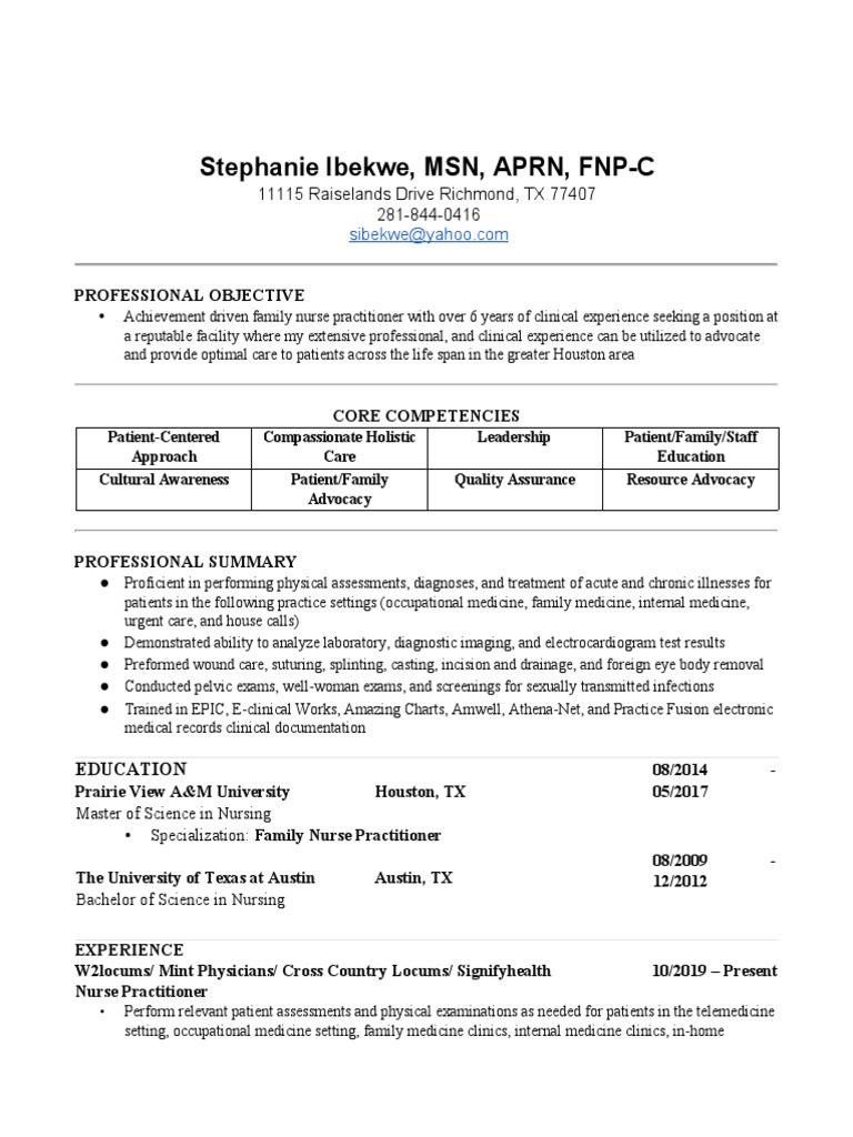 stephanie-ibekwe-cv-2020-update-pdf-nursing-nurse-practitioner