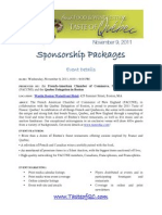 Tof 2011 - Sponsorship Packages