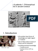 Lecture 1 - Practitioners & Patients 1 Philosophical Medicine in Ancient Greece