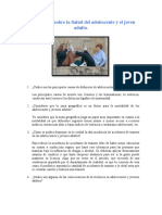 Cuestionario Sobre La Salud Del Adolescente y El Joven Adulto