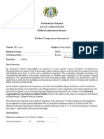 MLS 3900 - Haematology Competency Assessment