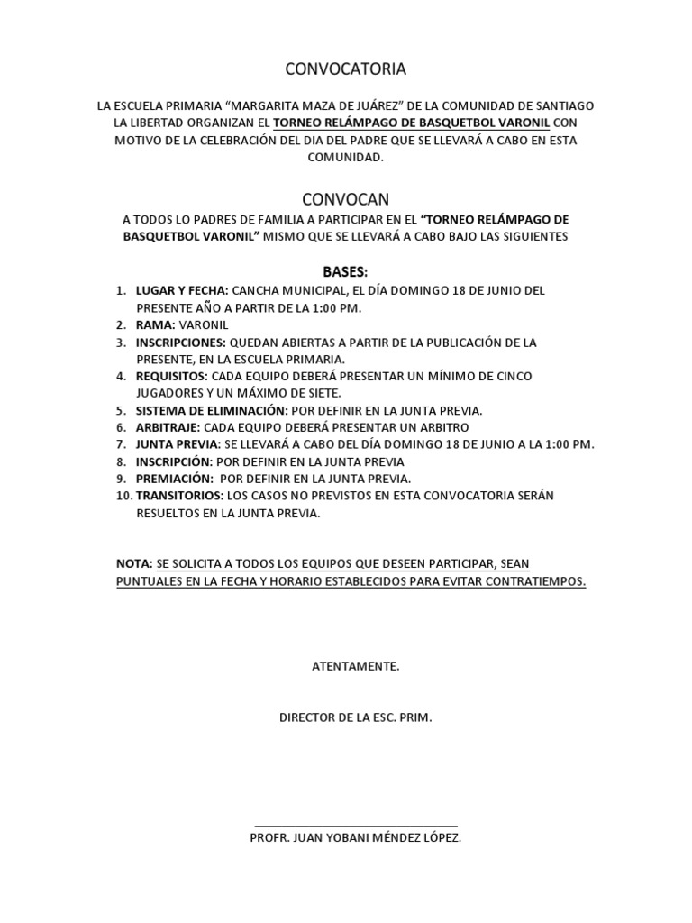 Convocatoria Basquetbol. PDF