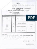 DCH Time Table