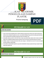 Naskah Akademik Pengelolaan Sampah Plastik