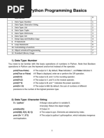 Python Programming Basics