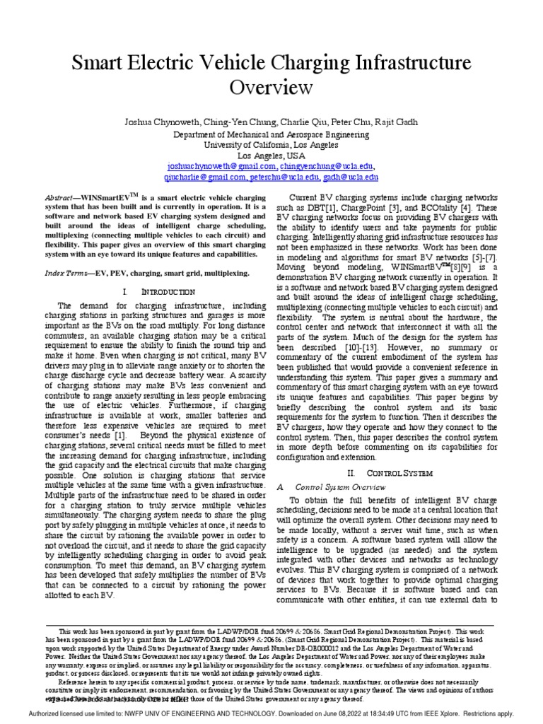 Smart EV Charging System Overview | PDF | Computing | Electric Power
