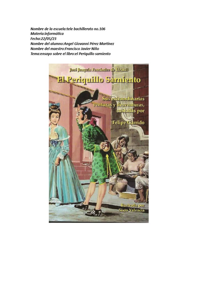 El Periquillo Sarniento 1 | PDF