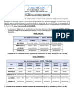 COMUNICADO N° 025-2022 