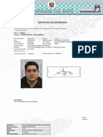 Certificado de Inscripción