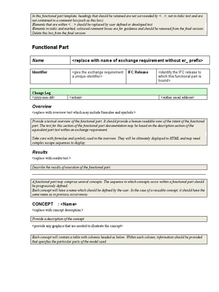 IDM template-FunctionalParts | PDF | Data Type | Computer Programming