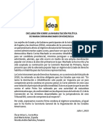 Declaración Idea MCM 2023