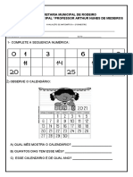 Avaliação de Matemática 2 Bimestre