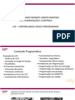 Prof.: Ramunido Nonato Lobato Martins Instrumentação E Controle CLP - Controlados Lógico Programável