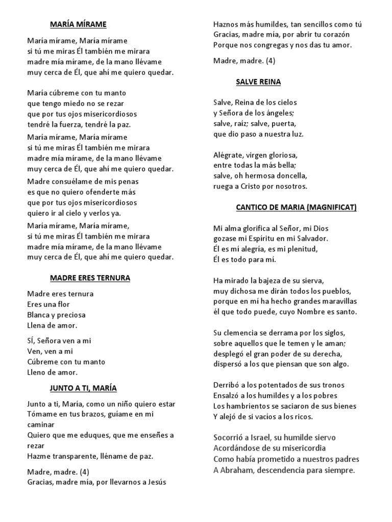 Himnos de Devoción a María | PDF | María, madre de Jesús