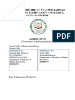 Assaignment On Clostridium Botulinum