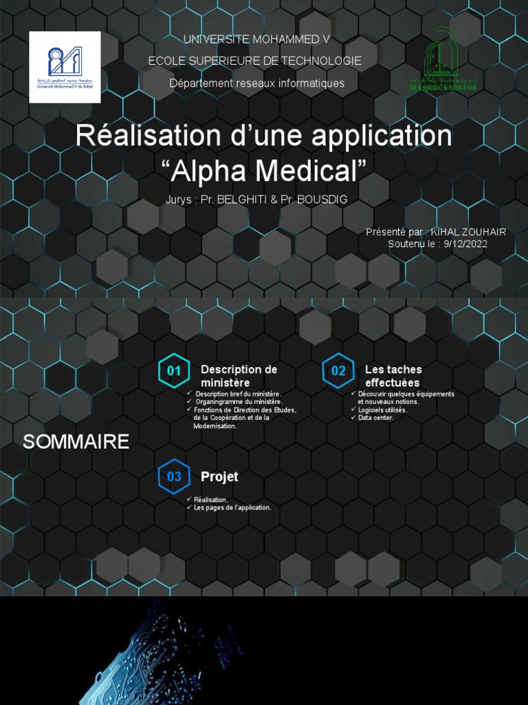 Application Alpha Medical : Projet et Technologies | PDF ...