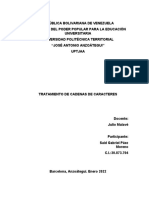 Tratamiento de Cadenas de Caracteres