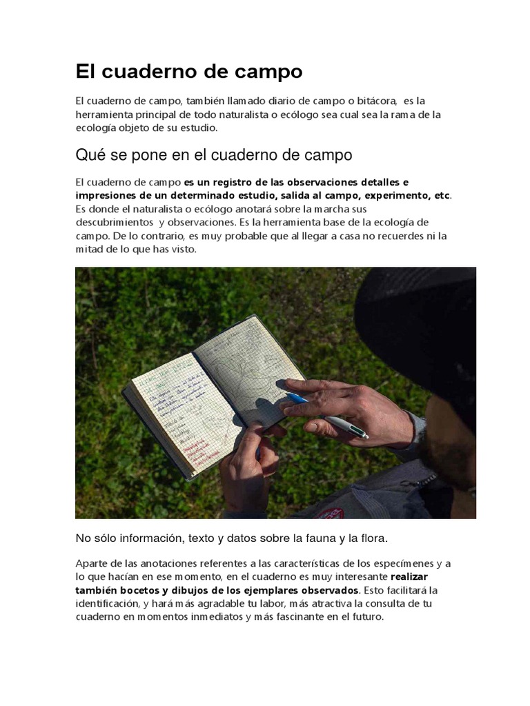El Cuaderno de Campo 2 | PDF | Especies | Cuaderno