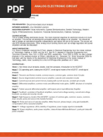 Analog Electronic Circuit: Prof. Shouribrata Chatterjee