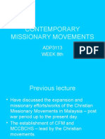 Development of Christian Missionin 2 in Malaysia