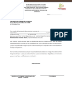 Carta Responsiva Copara Promocional Escolar 2023
