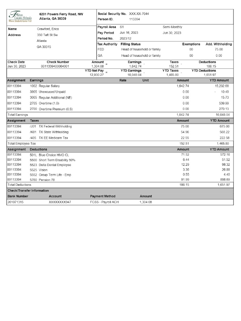 Payroll information successfactors pdf