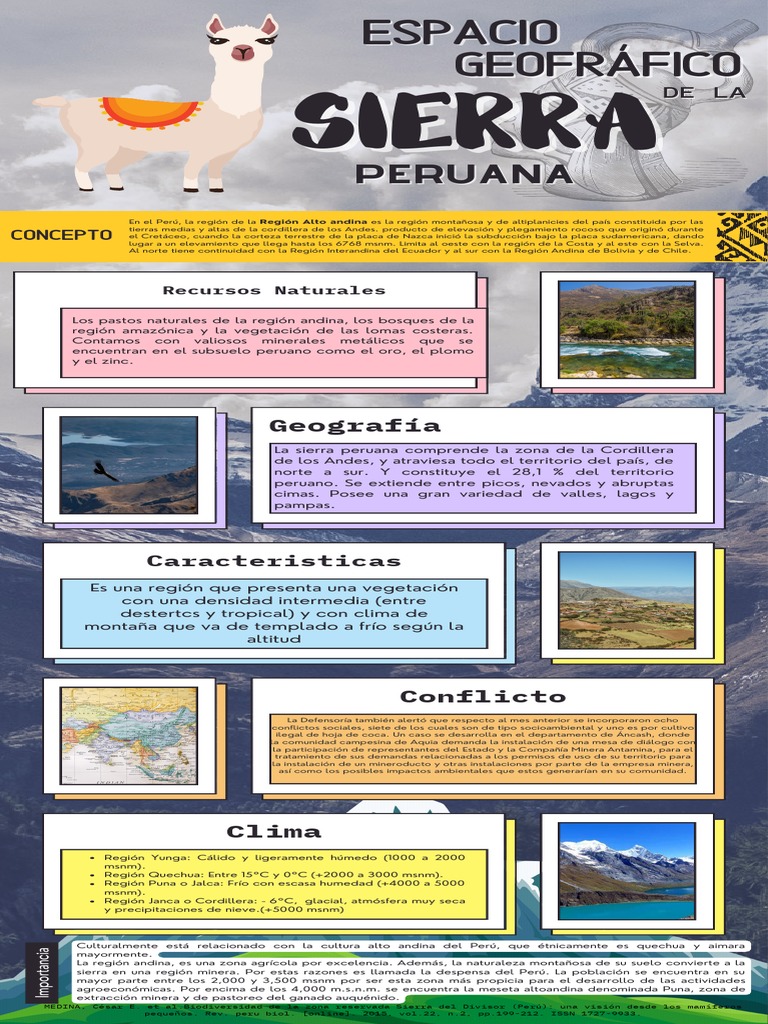 Espacio Geográfico de La Sierra Peruana | Descargar gratis PDF | Andes ...