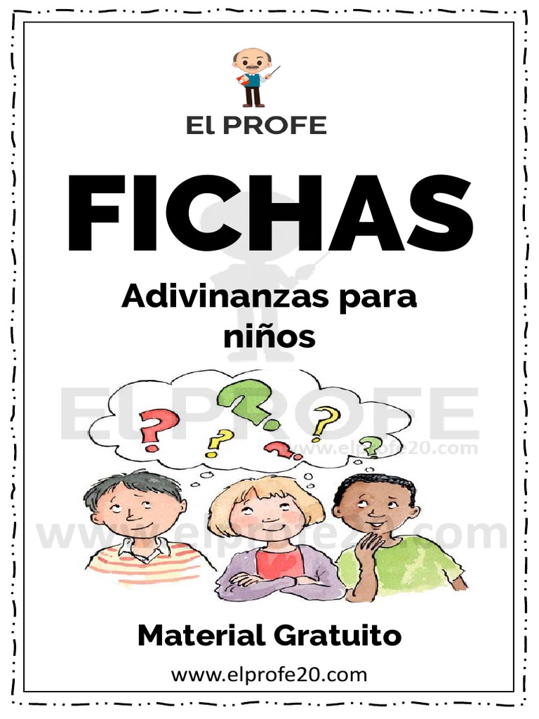 Fichas de Adivinanzas para Niños | PDF | Hogar, jardinería y bricolaje