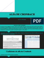 El Alfa de Cronbach