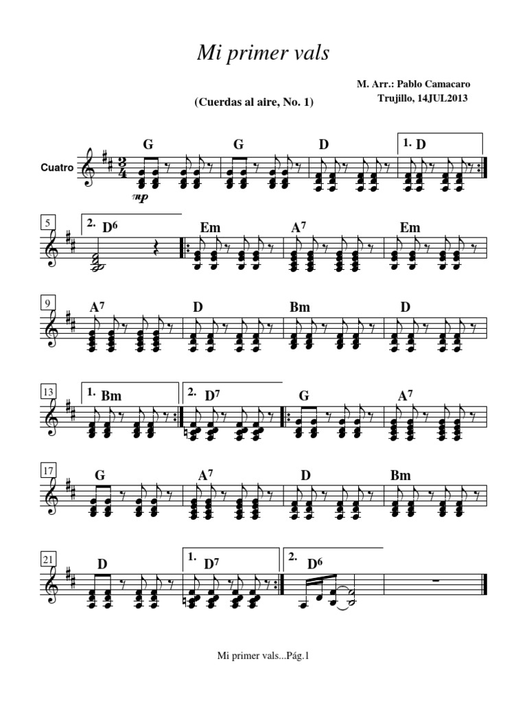 Mi Primer Vals pour Piano | PDF