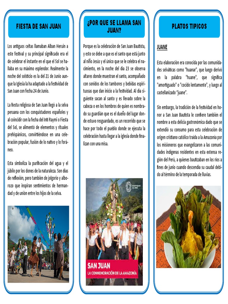 Fiesta de San Juan en la Selva Peruana | PDF | Alimentos | Cocina